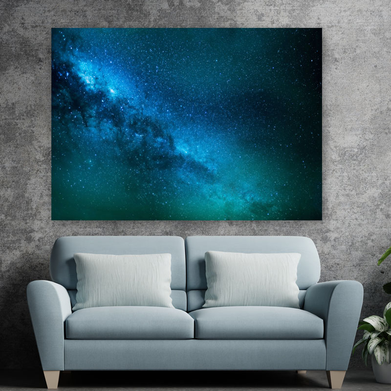 Πίνακας σε καμβά Μπλε Γαλαξίας